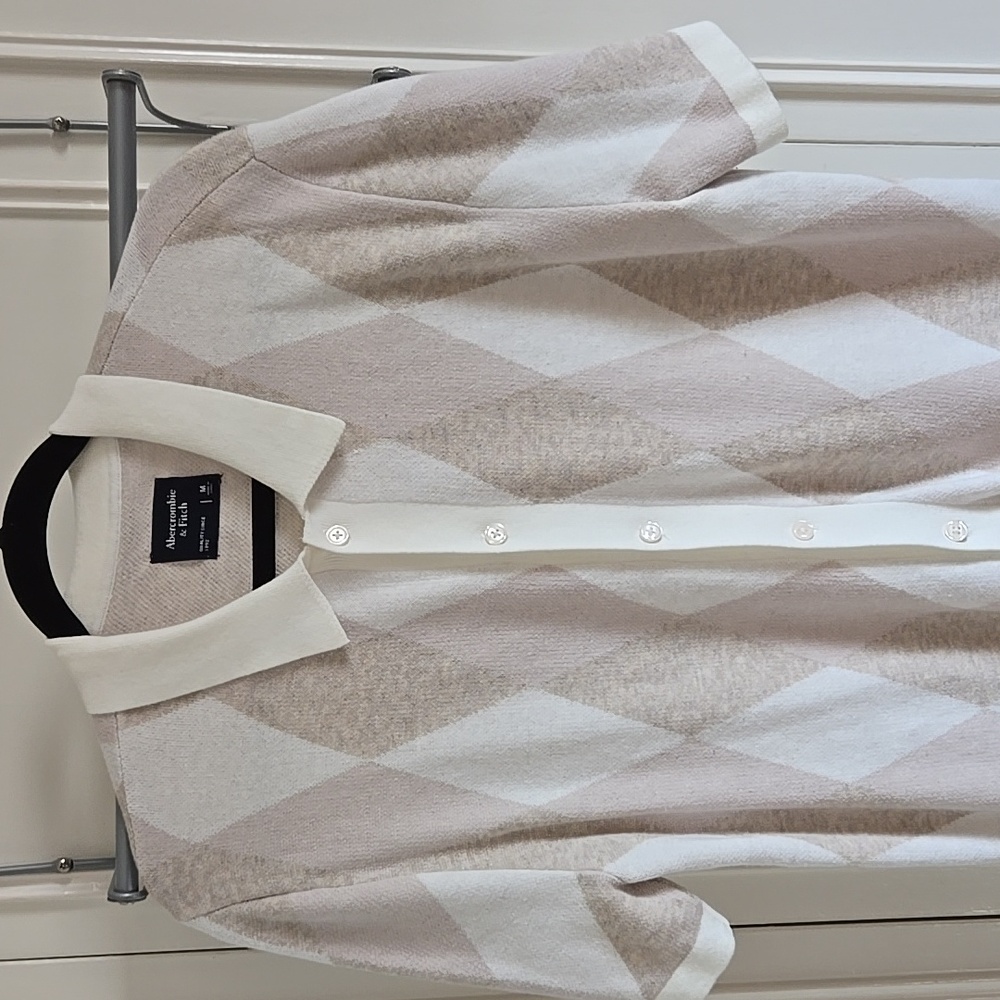 Abercrombie A&F Sweater Button Down Polo MEDIUM